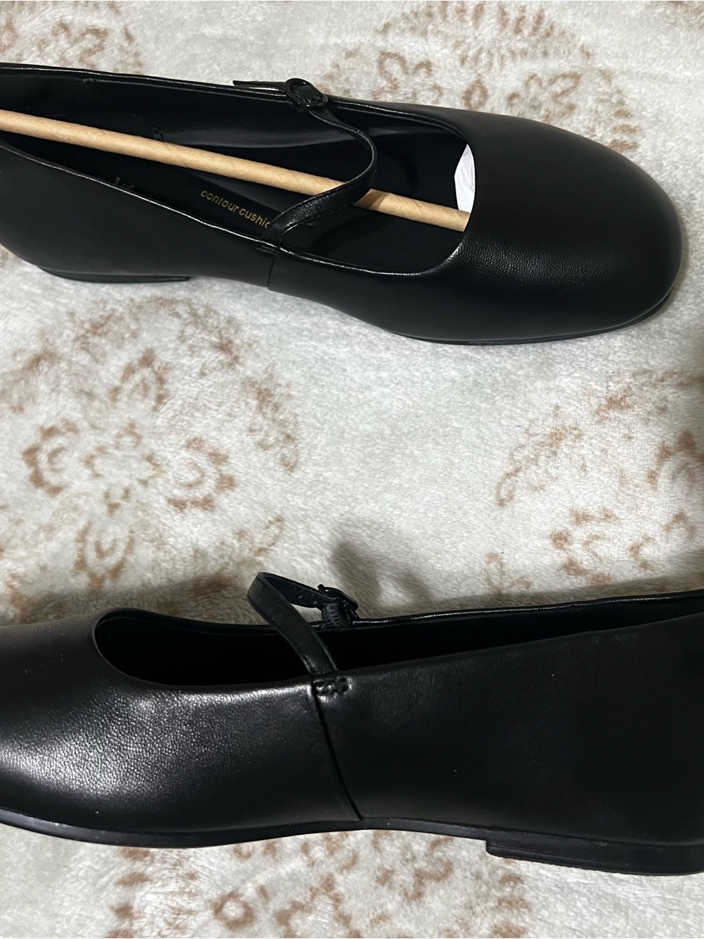 clarks black mary jane ballet flats